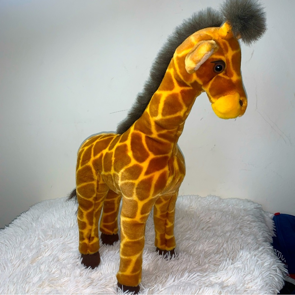 MJC International Purr-Fection By MJC Giraffe Plush Poseable VINTAGE 1988 21”